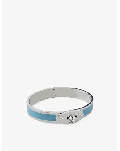 Mulberry Bayswater Stainless-steel And Enamel Bracelet - Blue