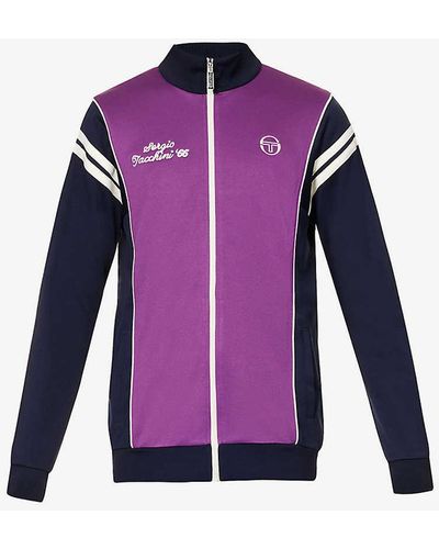 Sergio Tacchini Scirocco Brand-embroidered Regular-fit Woven Jacket X - Purple