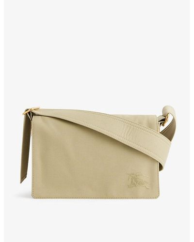 Burberry Trench Woven Cross-body Bag - Natural