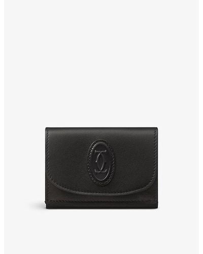 Cartier Must De Mini Leather Wallet - Black