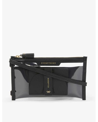 Anya Hindmarch Everything Plastic And Faux-leather Travel Bag - Black
