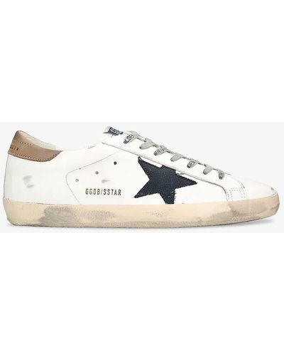 Golden Goose Super-star Leather Low-top Trainers - Natural