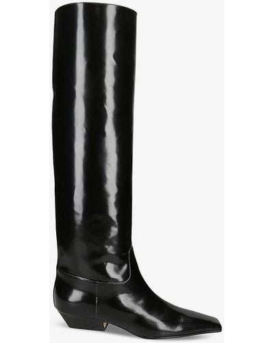 Khaite Marfa Leather Knee-high Boots - Black
