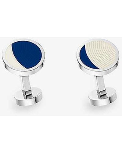 Cartier Moon Phase Sterling-silver Cufflinks - White