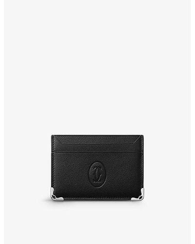 Cartier Must De Leather Card Holder - Black