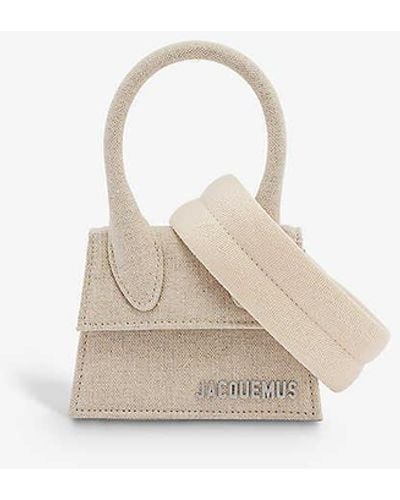 Jacquemus Le Chiquito Homme Mini Woven Top-handle Bag - Natural