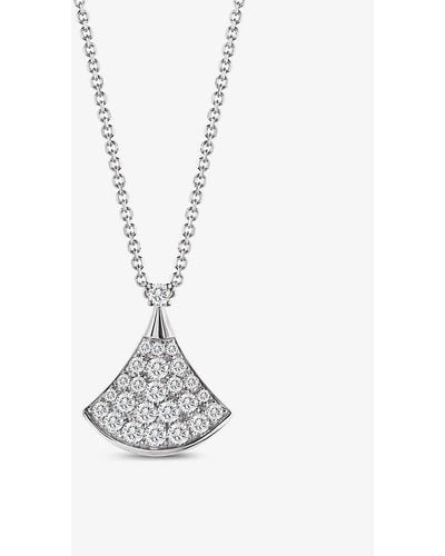 BVLGARI Divas' Dream 18ct White-gold And 0.47ct Diamond Necklace