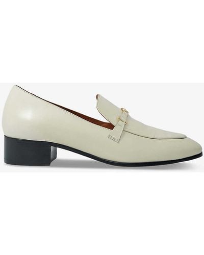 Maje Filika Leather Loafers - White