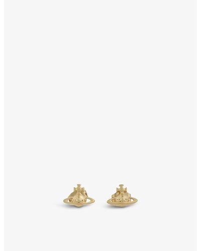 Vivienne Westwood Lorelei Silver-toned Brass Stud Earrings - Metallic