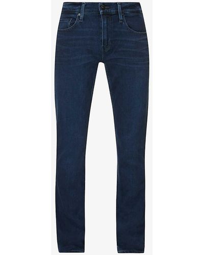 PAIGE Federal Slim-fit Stretch-cotton Jeans - Blue