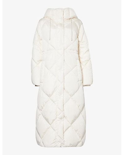 Weekend by Maxmara Mirano Hooded Woven-down Jacket - White