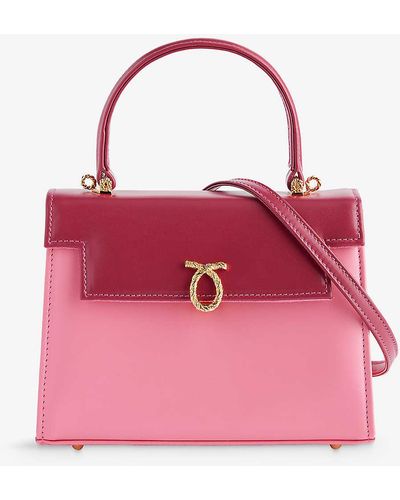 Launer Judi Leather Top-handle Bag - Pink