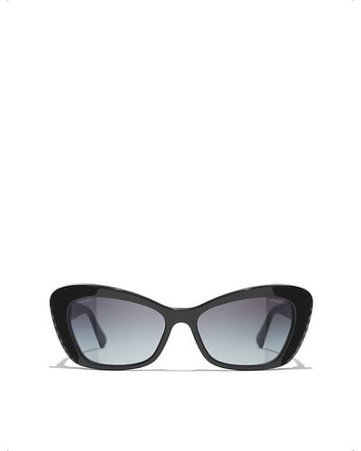 Chanel Cat Eye Sunglasses - Gray