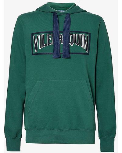 Vilebrequin Martin Branded Cotton-jersey Hoody X - Green