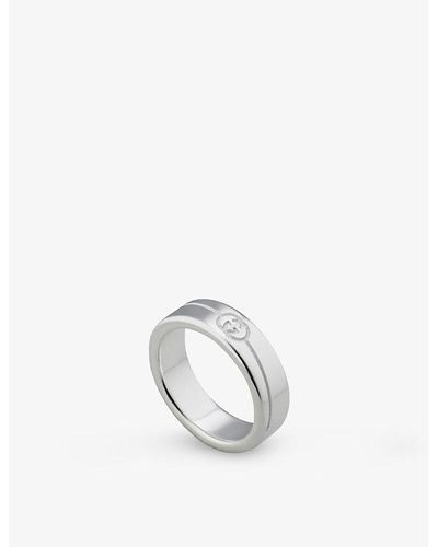 Gucci Tag Sterling Ring - Metallic