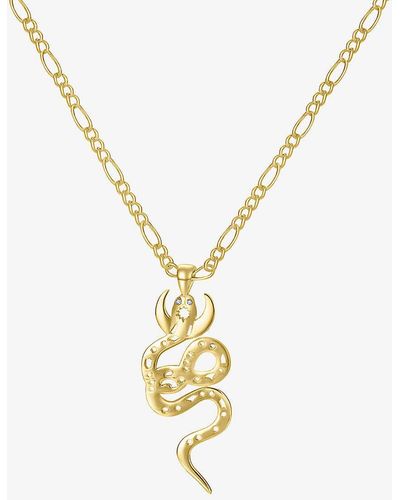 Celeste Starre Kundalini Awakening 18ct Yellow -plated Brass Pendant Necklace - Metallic