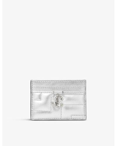Jimmy Choo Umika Quilted-leather Card Holder - White