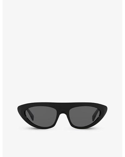 Celine Cl000391 Cl40261i Irregular-frame Acetate Sunglasses - Black