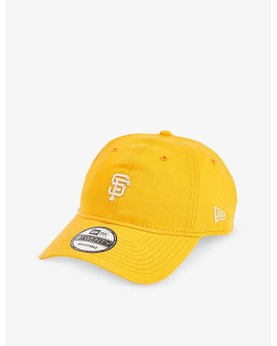 KTZ 9twenty Mini-logo Cotton Baseball Cap - Yellow