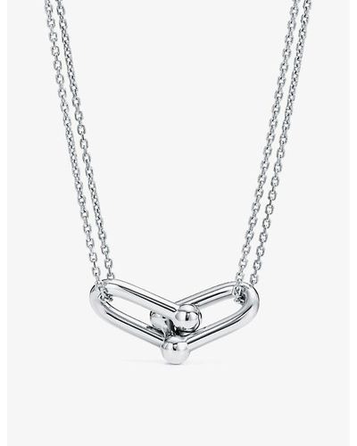 Tiffany & Co. Tiffany Hardwear Double Link Sterling-silver Pendant Necklace - Blue