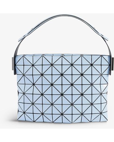 Bao Bao Issey Miyake Prism-pattern Faux-leather Shoulder-bag - Blue