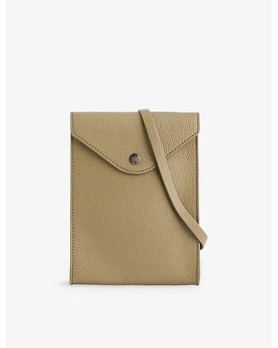 Lemaire Envelope Leather Cross-body Pouch Bag - Natural