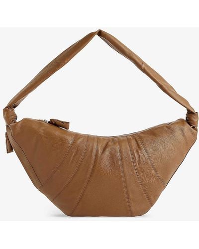 Lemaire Croissant Grand Leather Cross-body Bag - Brown