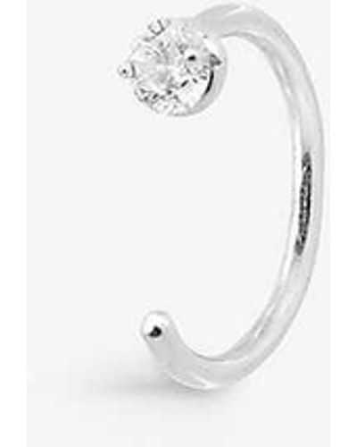 The Alkemistry Aria 18ct White-gold And 0.08ct Brilliant-cut Diamond Single Earring