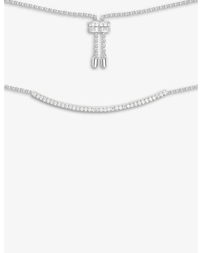 Apm Monaco Croissette Sterling Necklace - Metallic