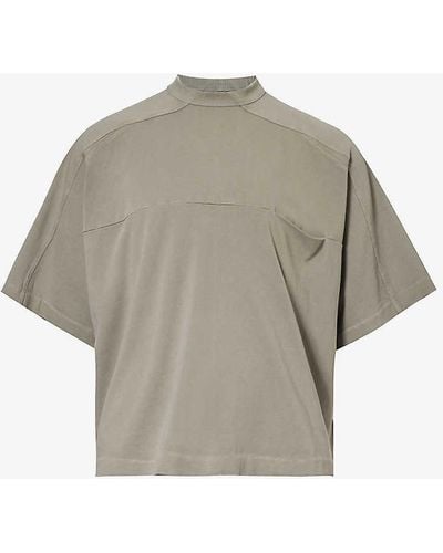 Entire studios Heavy Pocket Ribbed-trim Organic Cotton T-shirt - Grey