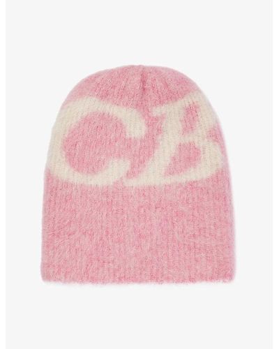 Cole Buxton Cb Super Alpaca Ribbed-knit Alpaca-blend Beanie - Pink
