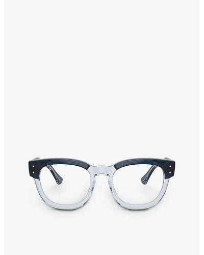 Ray-Ban Rx0298v Mega Hawkeye Square-frame Acetate Glasses - White