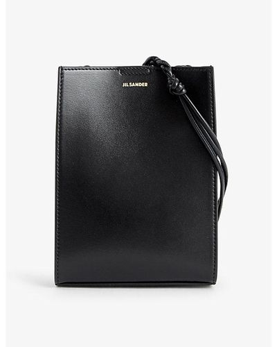 Jil Sander Tangle Small Leather Cross-body Bag - Black