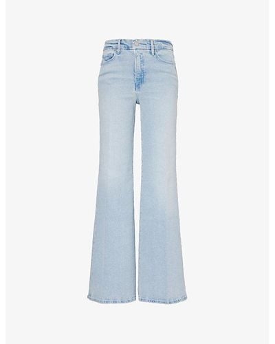 GOOD AMERICAN Good Waist Wide-leg High-rise Stretch Jeans - Blue