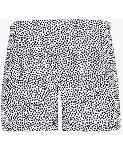 Orlebar Brown Setter Graphic-print Swim Shorts - Grey