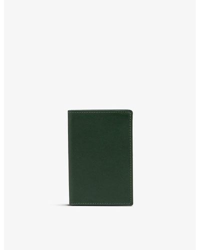 Comme des Garçons Classic Logo-embossed Leather Card Holder - Green