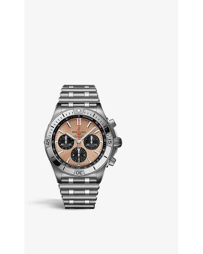 Breitling Ab0134101k1a1 Chronomat Stainless-steel Self-winding Mechanical Watch - Metallic