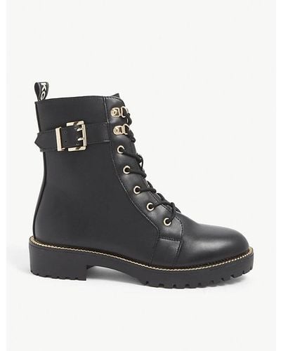 KG by Kurt Geiger Taya2 Vegan Biker Boots - Black