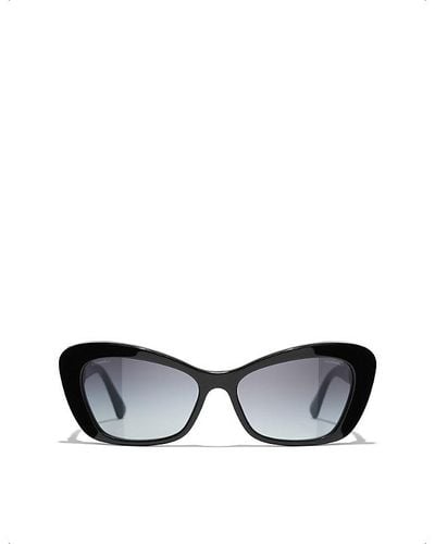 Chanel Cat Eye Sunglasses - Black