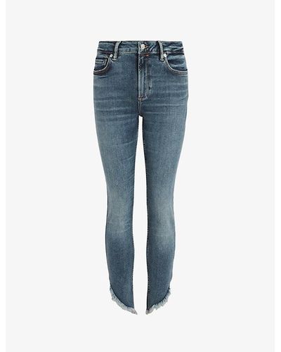 AllSaints Dax Skinny-leg Mid-rise Jeans - Blue