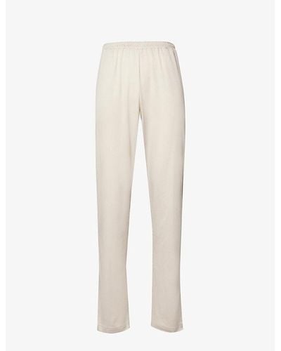 Zimmerli Relaxed-fit Straight-leg Cotton Pajama Botto - White