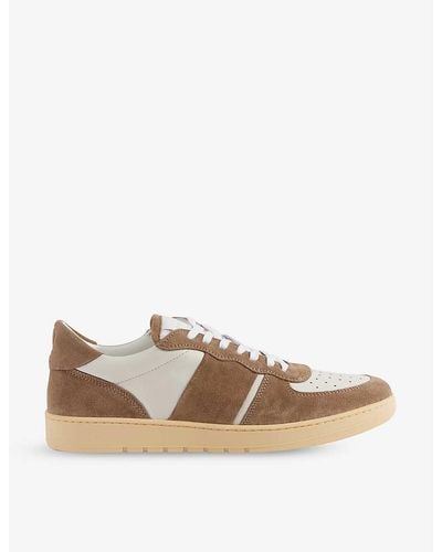 Collegium Pillar Destroyer Leather And Suede Low-top Trainers - Multicolour