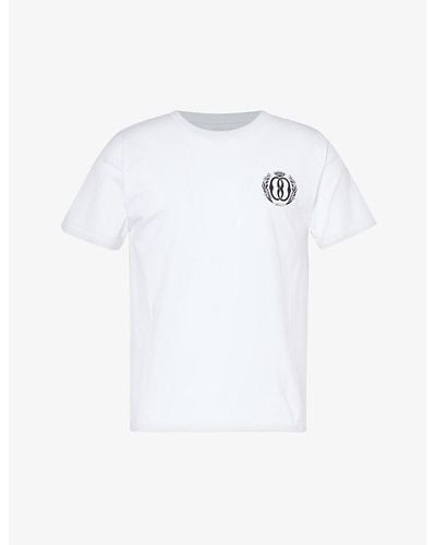 Bally Branded-print Short-sleeved Organic Cotton-jersey T-shirt - White