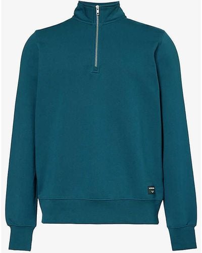 Björn Borg Centre Half-zip Cotton-blend Sweatshirt X - Blue