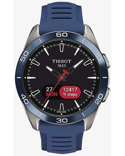 Tissot T153.420.47.051.01 T-touch Connect Sport Quartz Titanium And Silicone Watch - Blue