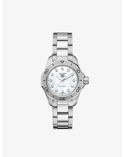 Tag Heuer Wbp1416.ba0622 Aquaracer Stainless-steel Automatic Watch - White