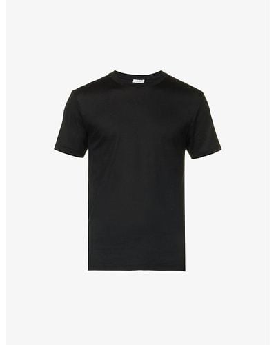 Zimmerli Business Class Crew-neck Cotton-jersey T-shirt X - Black