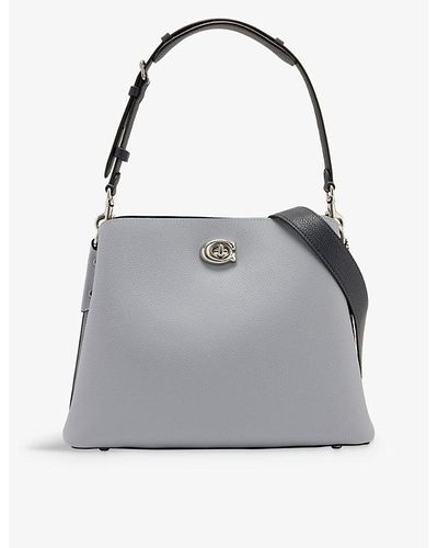 COACH Willow Leather Shoulder Bag - Gray