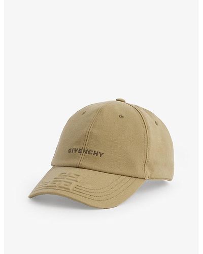 Givenchy Logo-embroidered Curved-brim Cotton Twill Cap - Natural