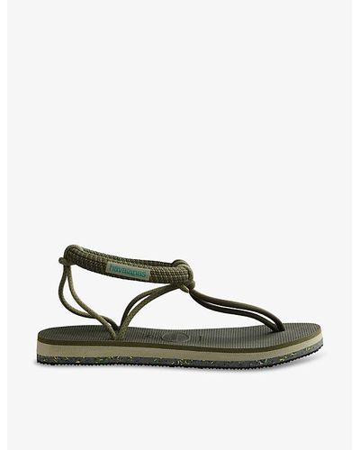 Havaianas Cosmo Madrid T-bar Rubber Sandals - Green